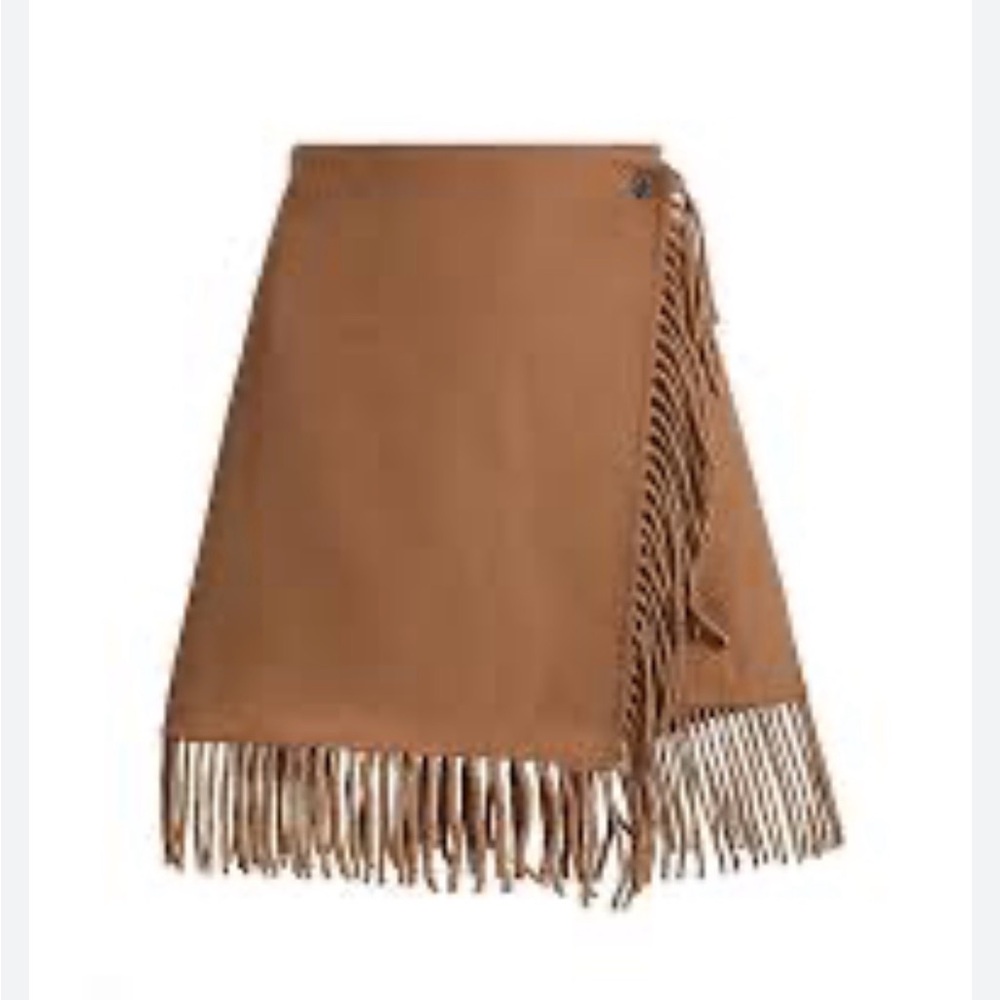 Rails Vista Fringed Wrap Miniskirt Small